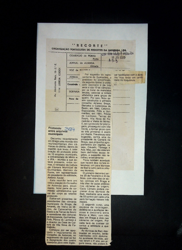  Protocolo entre arquivos municipais 