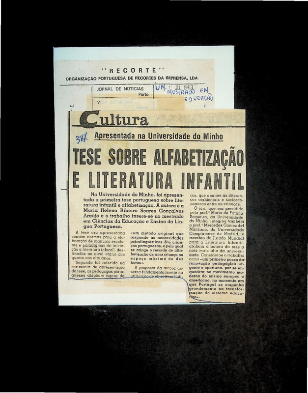  Tese sobre alfabetização e literatura infantil 