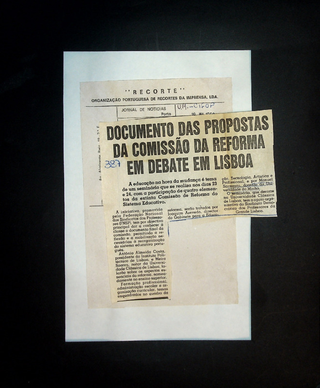  Documento das propostas da comissão da reforma em debate em Lisboa 