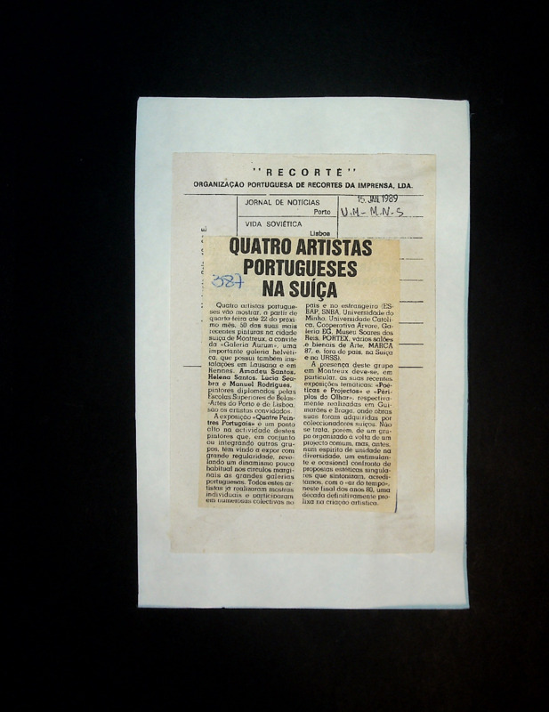 Quatro artistas portugueses na Suíça 