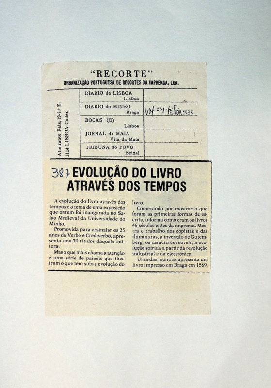  Evolução do Livro através dos tempos 