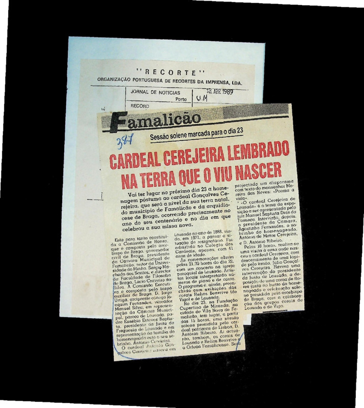  Cardeal Cerejeira lembrado na terra que o viu nascer 