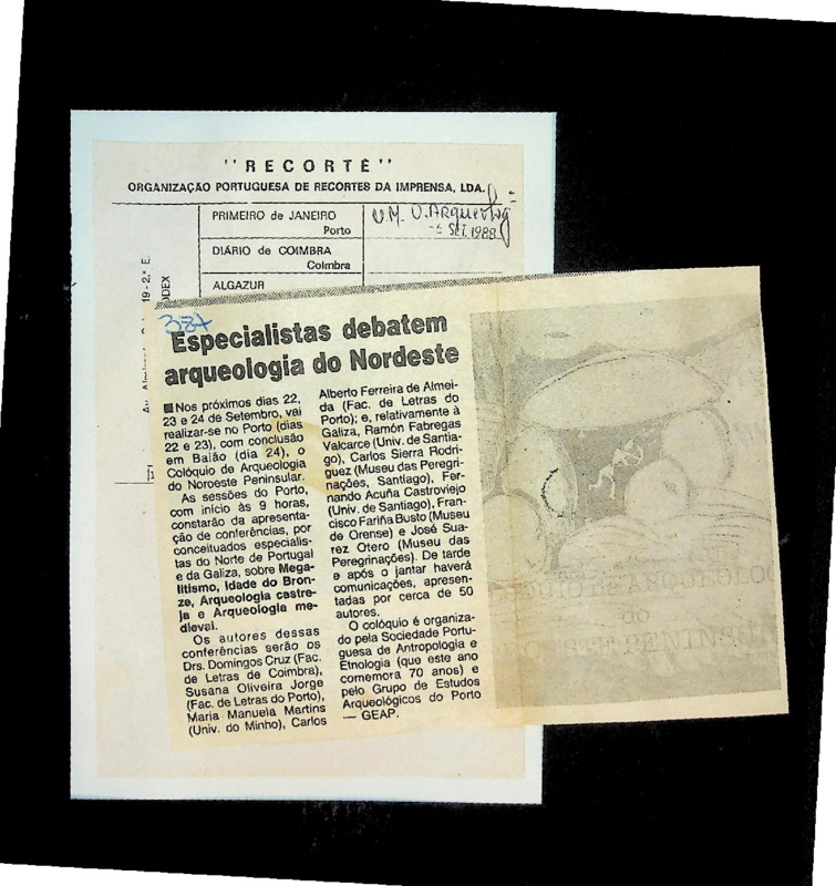  Colóquio de Arqueologia do Nordeste Peninsular 