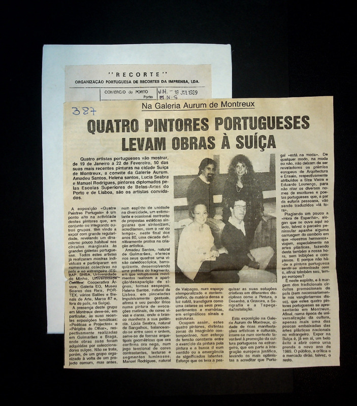  Quatro pintores portugueses levam obras à Suiça 