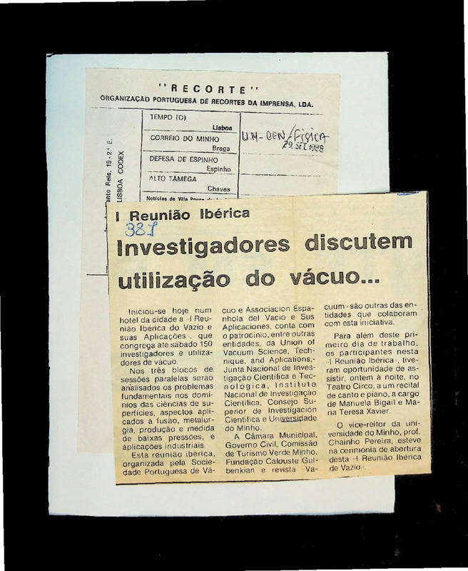  Investigadores discutem a utilização do vácuo… 