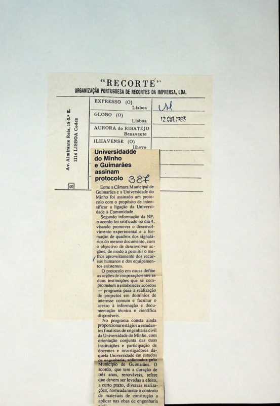  Universidade do Minho e Guimarães assinam protocolo 