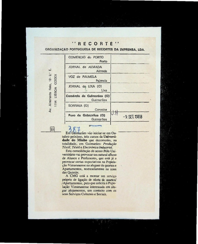  Novos cursos na Universidade do Minho 