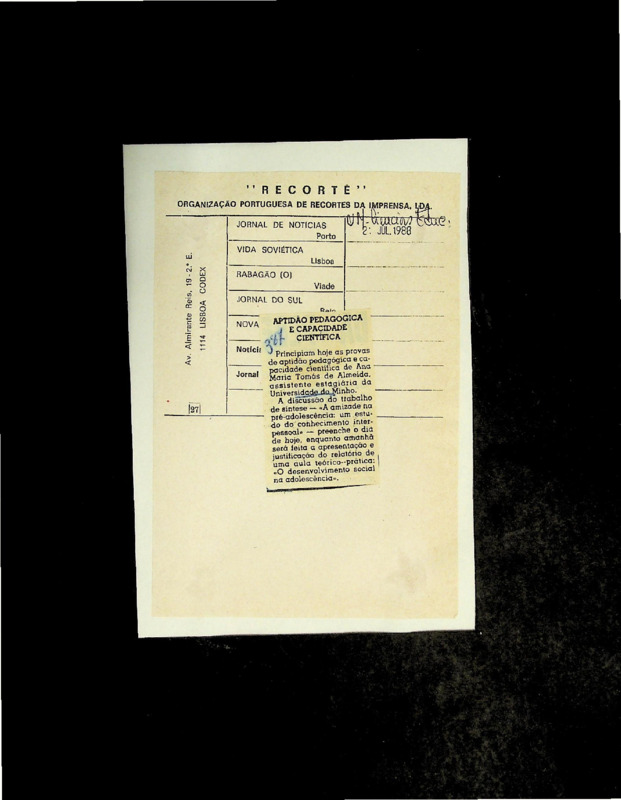  Aptidão pedagógica e capacidade científica 