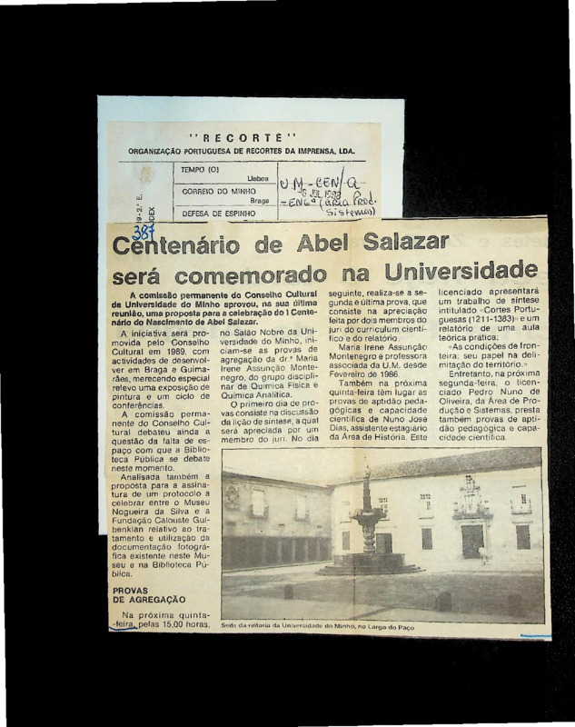  Centenário de Abel Salazar será comemorado na Universidade 