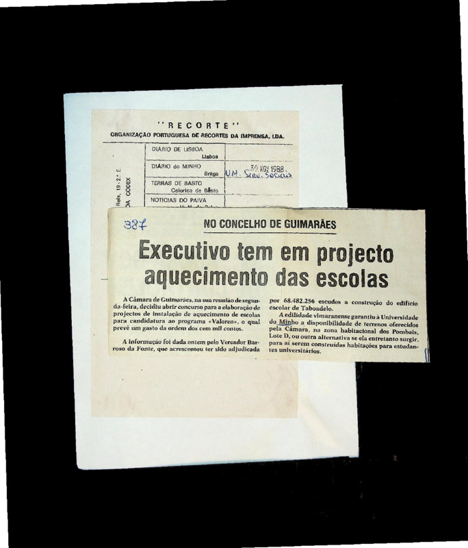  Executivo tem em projecto aquecimento das escolas 
