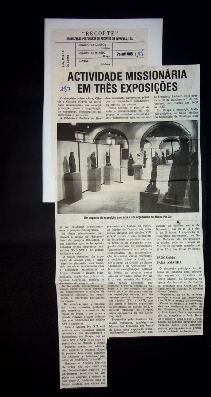  Actividade Missionária em três exposições 
