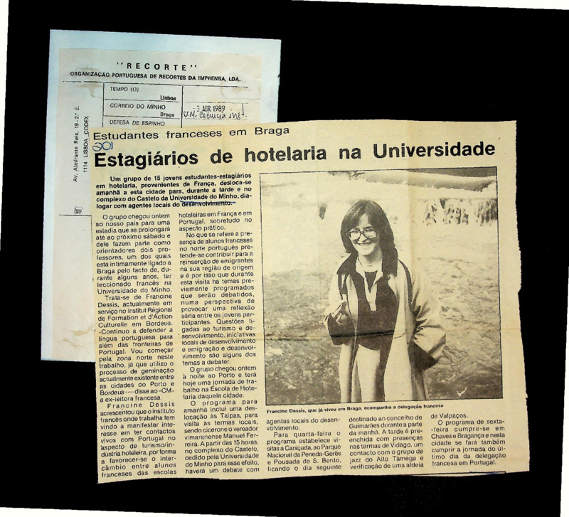  Estagiários de hotelaria na Universidade 