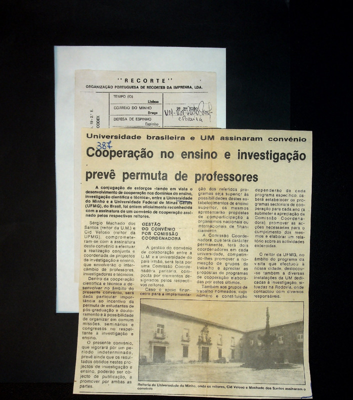  Universidade brasileira e UM assinaram convénio: cooperação no ensino e investigação prevê permuta de professores 