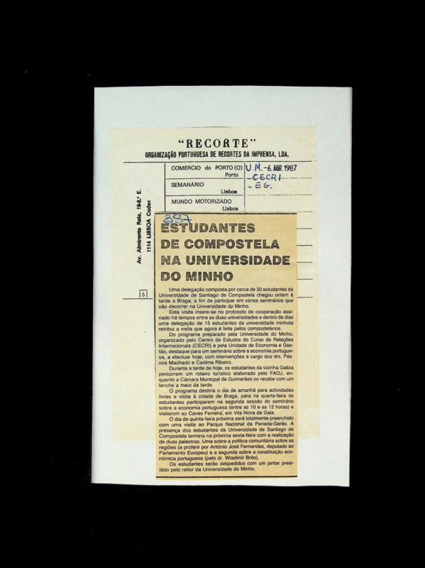  Estudantes de compostela na Universidade do Minho 