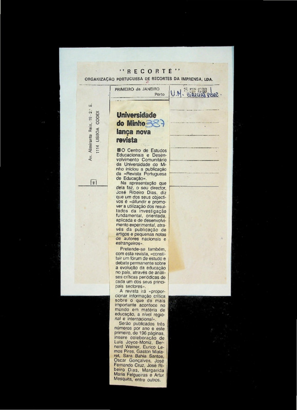  Universidade do Minho lança nova revista 