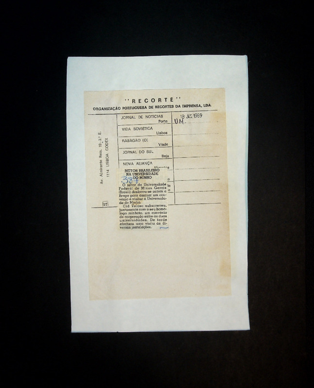  Reitor brasileiro na Universidade do Minho 