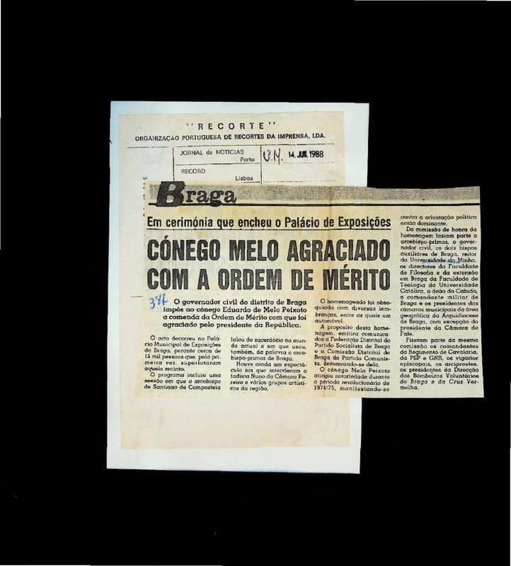  Em cerimónia que encheu o Palácio de Exposições: Cónego Melo agraciado com a Ordem de Mérito 