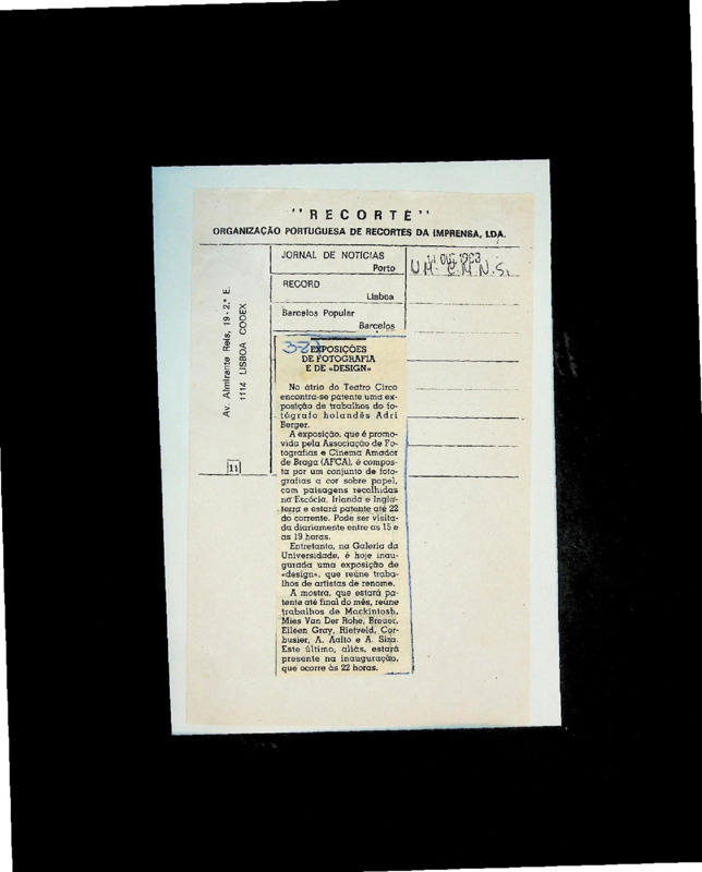  Exposições de fotografia e de 