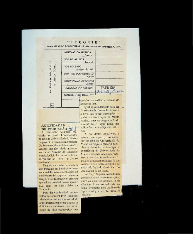  Actividades de Educação 