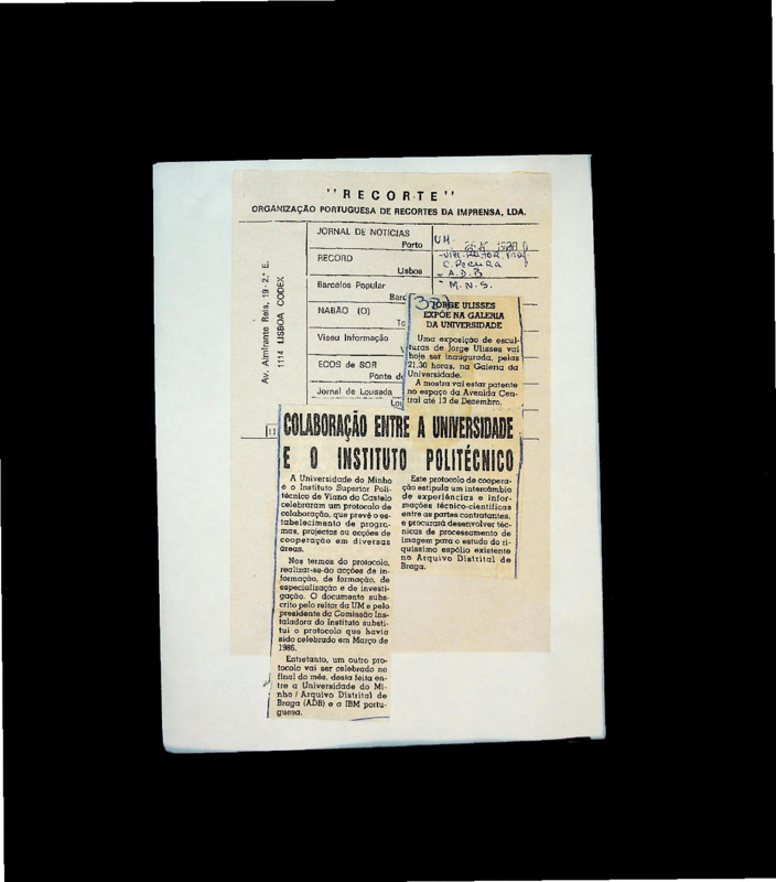  Colaboração entre a Universidade e o Instituto Politécnico 