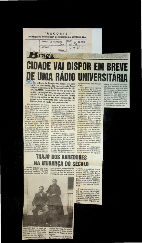  Cidade vai dispor em breve de uma rádio universitária 