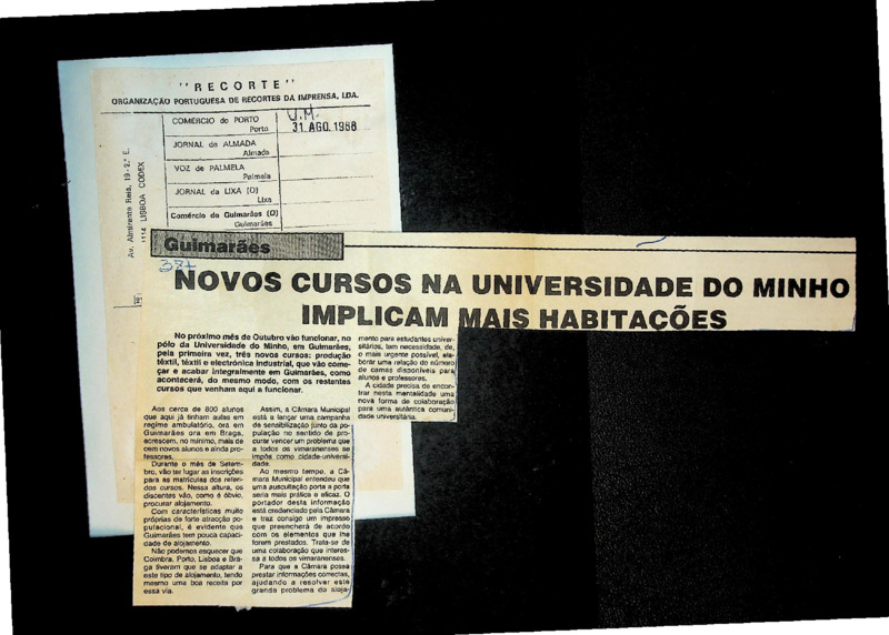  Mais cursos na Universidade do Minho implicam mais habitações 