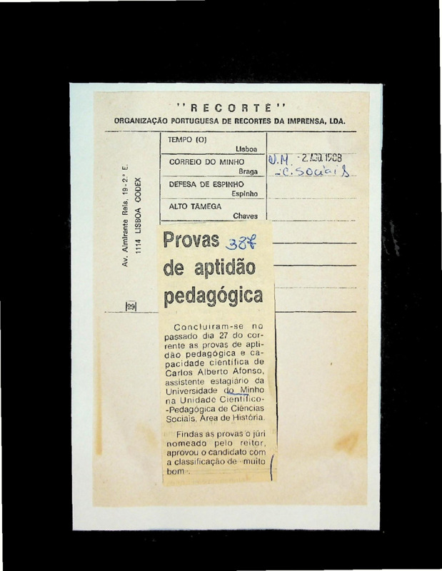  Provas de aptidão pedagógica 