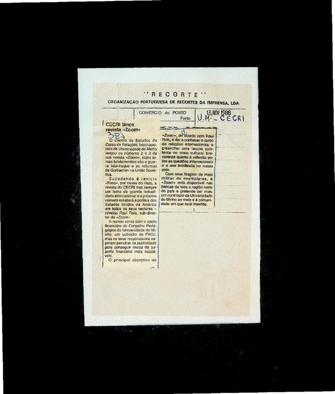  CECRI lança revista 