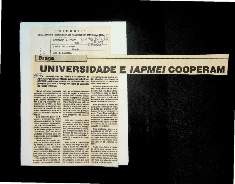  Universidade e IAPMEI cooperam 