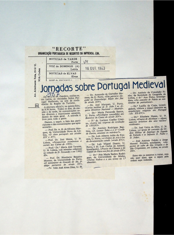  Jornadas sobre Portugal Medieval 