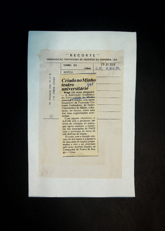  Criado no Minho teatro universitário 