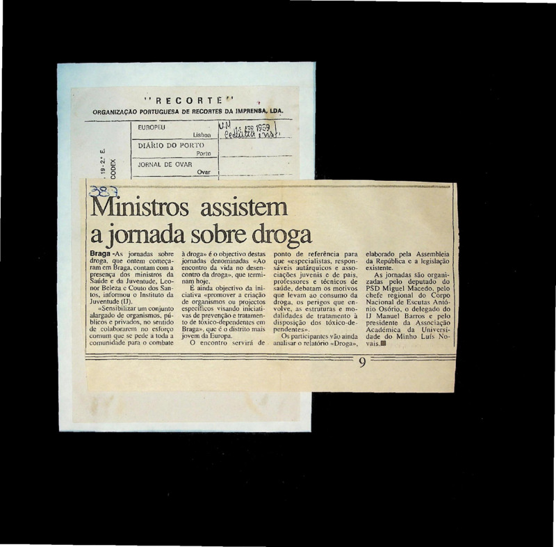  Ministros assistem a jornada sobre droga 