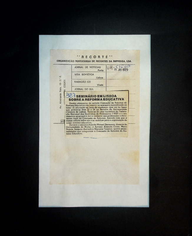  Seminário em Lisboa sobre a reforma educativa 