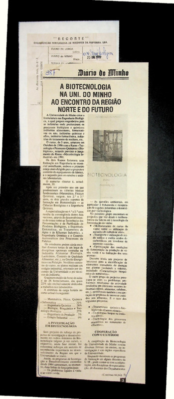  A biotecnologia na Uni. do Minho ao encontro da região Norte e do futuro 