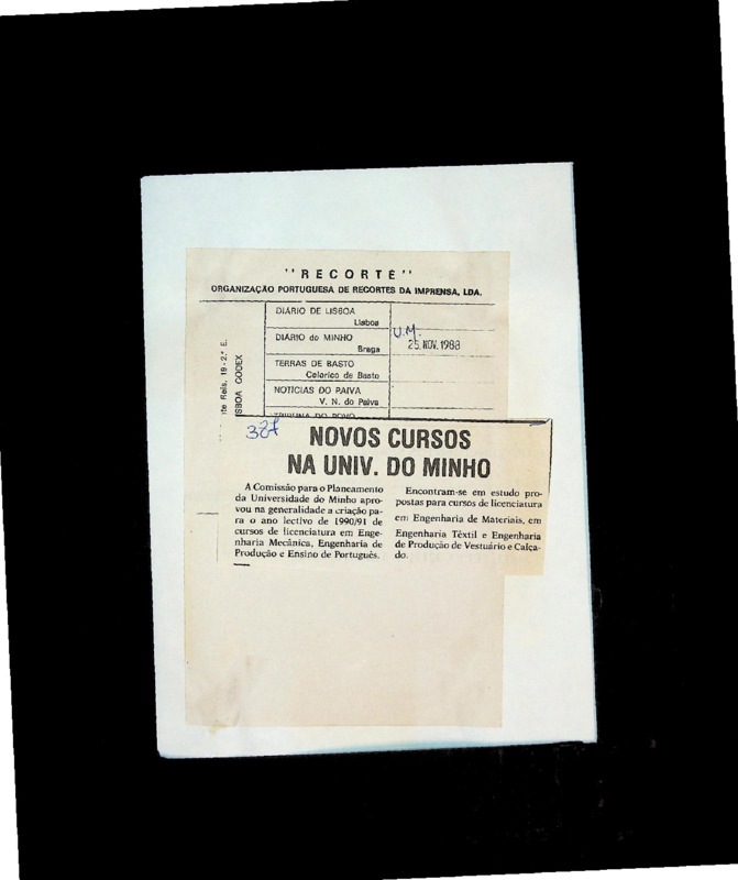  Novos cursos na Univ. do Minho 