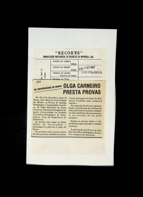  Olga Carneiro presta provas 