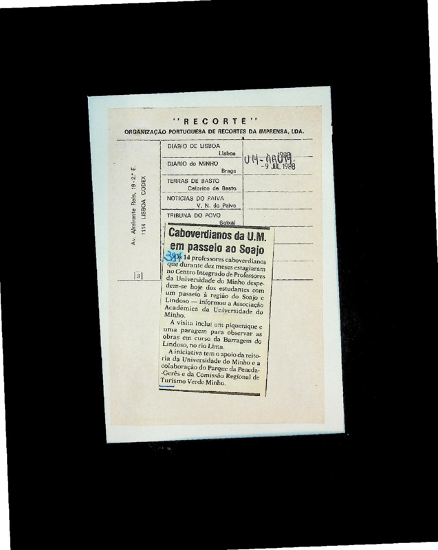  Caboverdianos da U. M., em passeio ao Soajo 