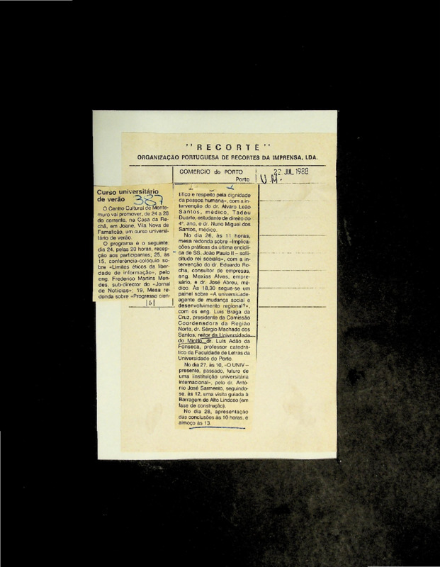  Curso universitário de verão 