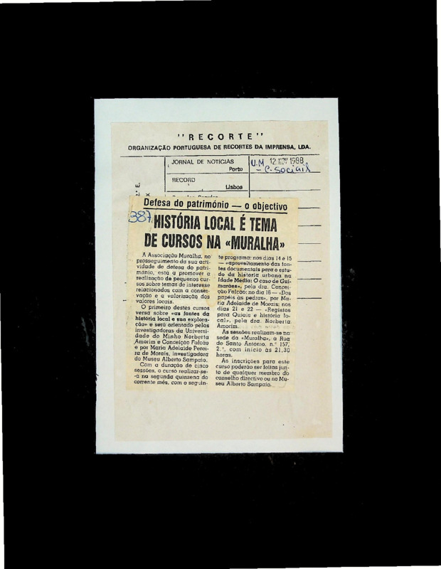  História local é tema de cursos na 