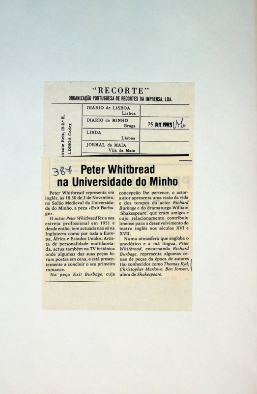  Peter Whitbread na Universidade do Minho 