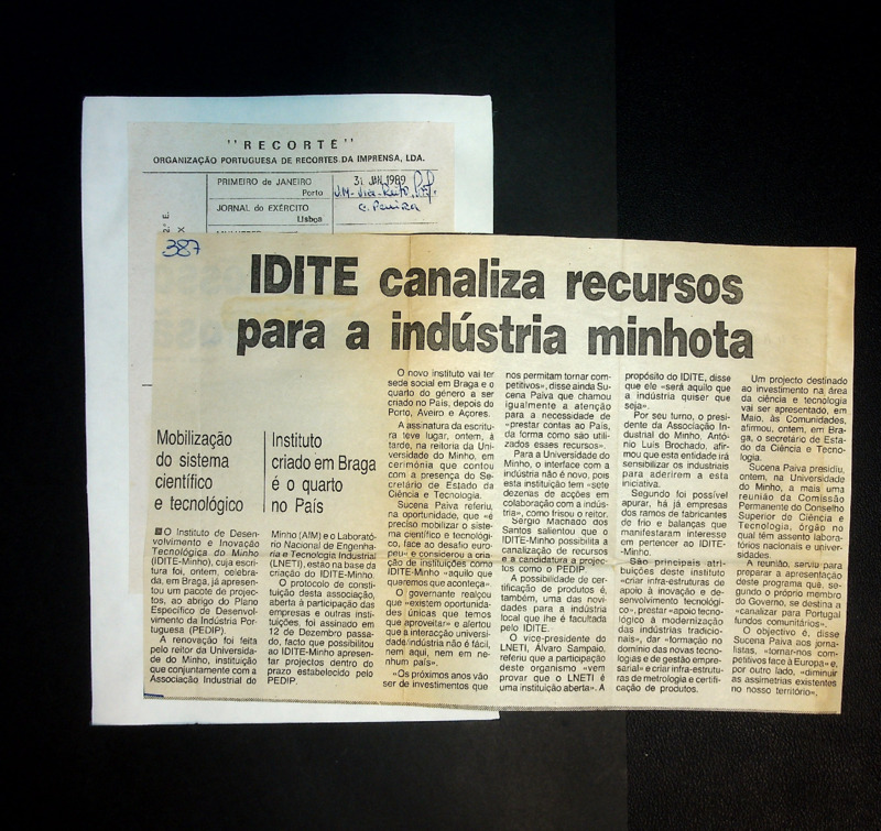  IDITE canaliza recursos para a indústria Minhota 