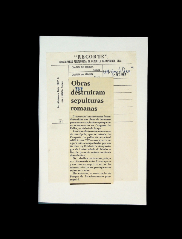  Obras destruiram sepulturas romanas 