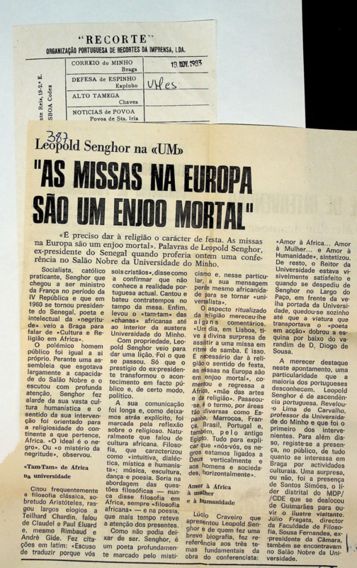  Leopold Senghor na UM 