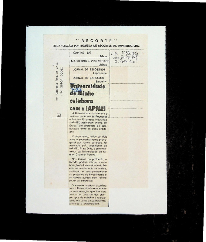  Universidade do Minho colabora com o IAPMEI 