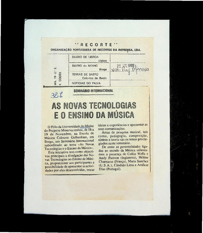  As novas tecnologias e o ensino da música 