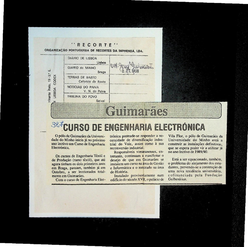  Curso de Engenharia Electrónica 