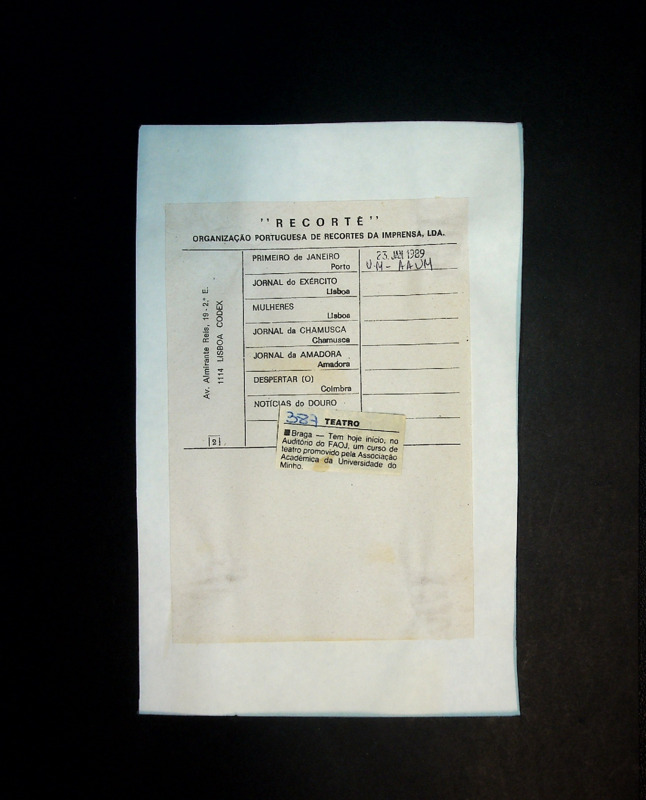  Curso de teatro no Auditório da Universidade do Minho 