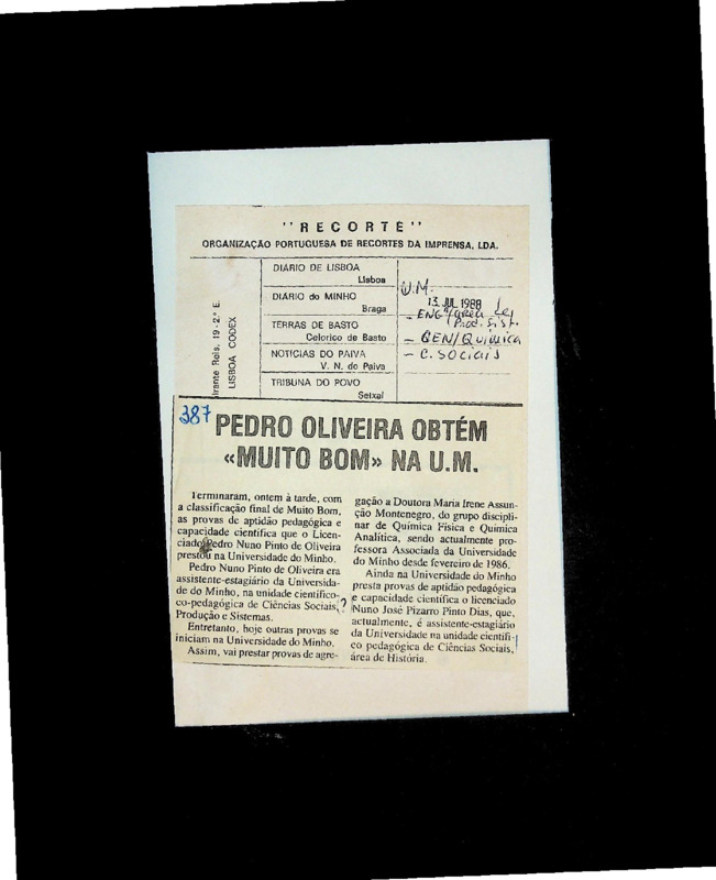  Pedro Oliveira obtém 