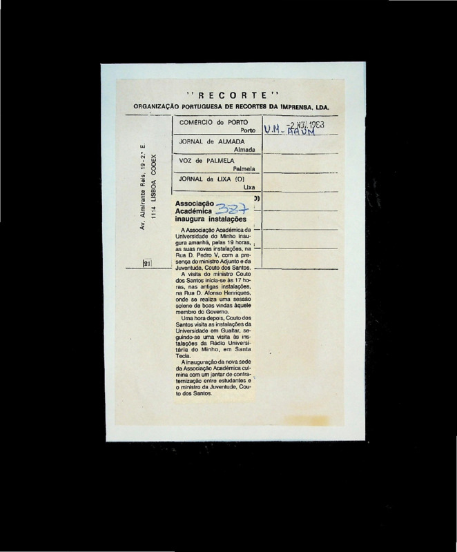  Associação Académica inaugura instalações 