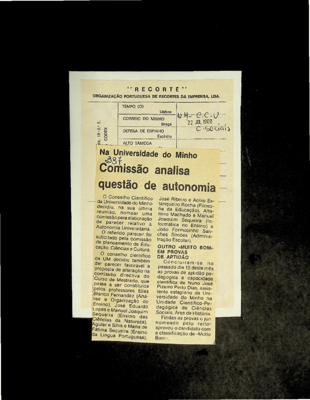  Comissão analisa questão de autonomia 